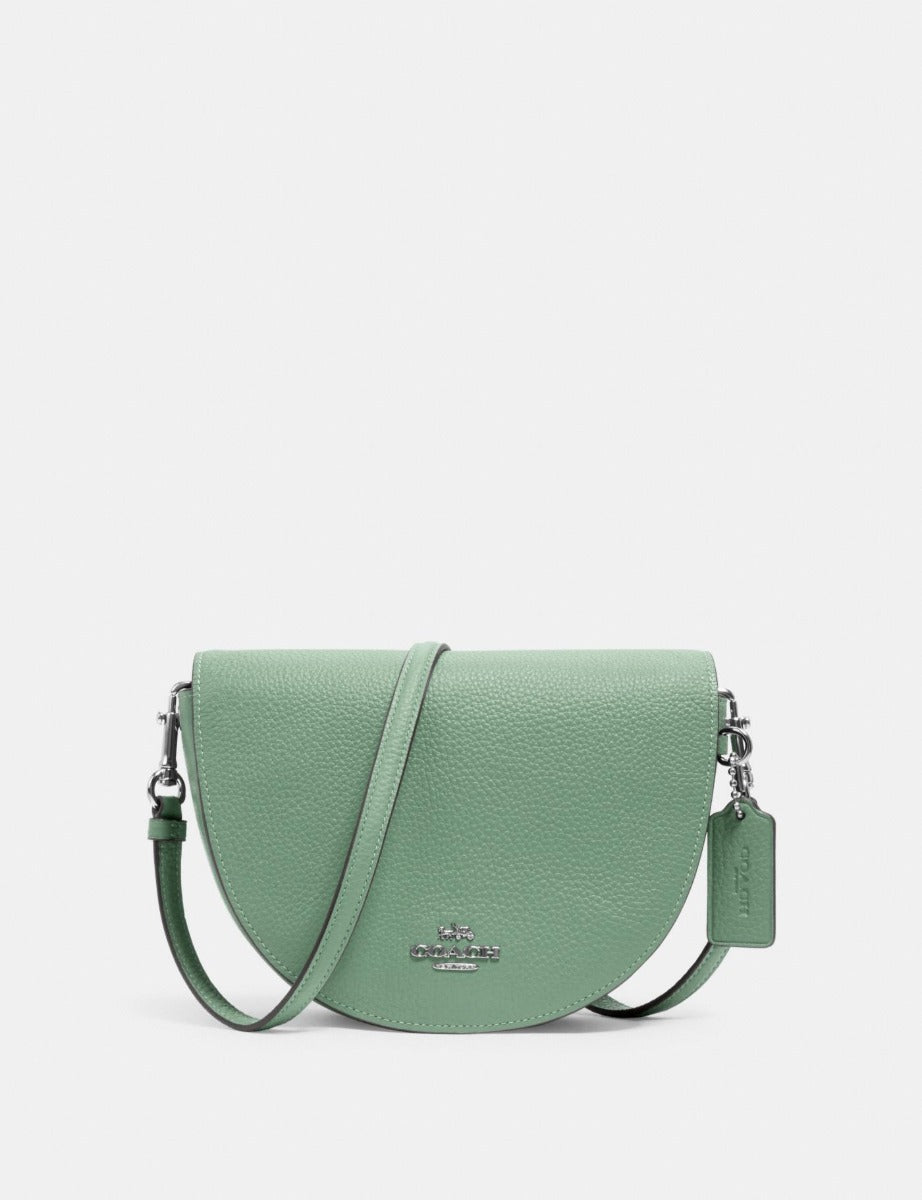 Coach C1432 Ellen Leather Crossbody Bag In Washed Green Coach C1432 Ellen Leather Crossbody Bag In Washed Green